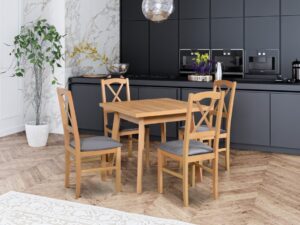 Stół Oslo 1L krzesło Nilo 11