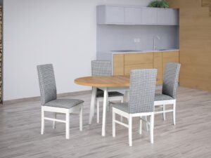 Stół Oslo 3L krzesło Roma 1