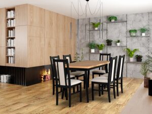 Stół Oslo 5 krzesło Bos 14