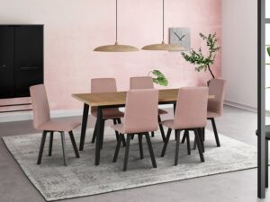Stół Oslo 5 krzesło Hugo 2