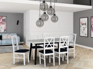 Stół Oslo 6 krzesło Nilo 11