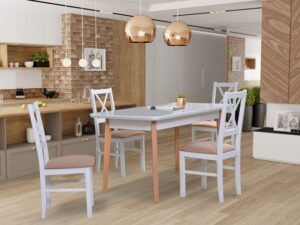 Stół Oslo 7 krzesło Nilo 10