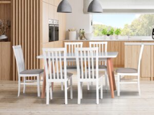 Stół Oslo 7 krzesło Milano 1