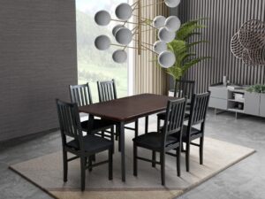 Stół Oslo 7 krzesło Nilo 7