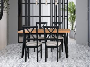 Stół Oslo 10 krzesło Milano 4