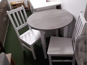 Stół Okrągły beton jasny