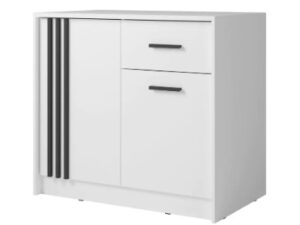 CANADA CY-24 komoda BIAŁA (uchwyty czarne)